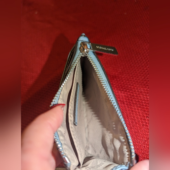 Michael Kors light blue wristlet - Picture 9 of 11